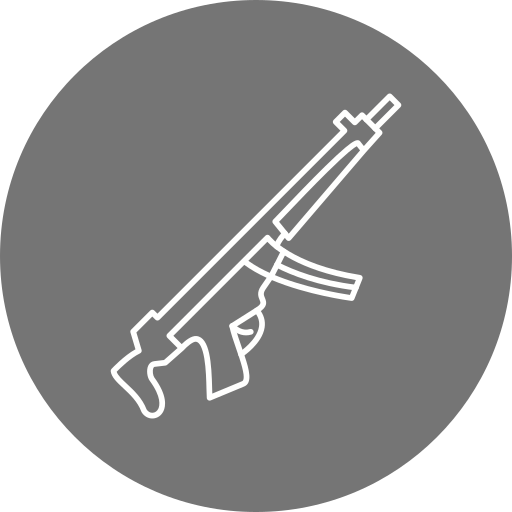 Machine gun Generic Circular icon