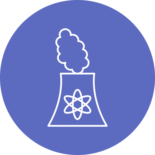 원자력 발전소 Generic Circular icon