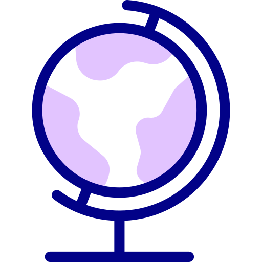 globo terráqueo Detailed Mixed Lineal color icono