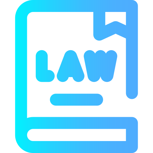 Law book Super Basic Omission Gradient icon