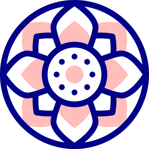マンダラ Detailed Mixed Lineal color icon