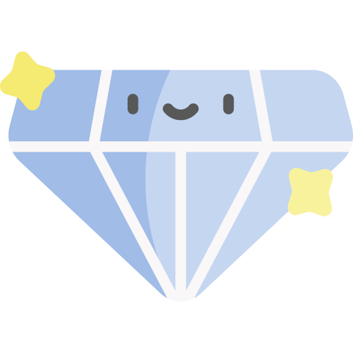diamant Kawaii Flat icon
