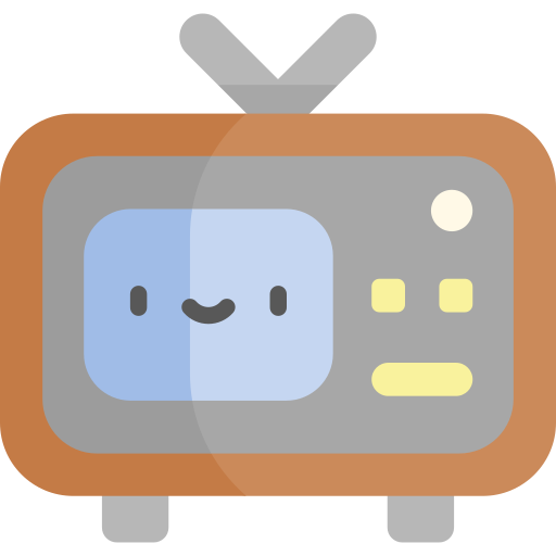 Television Kawaii Flat icon