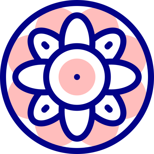 mandala Detailed Mixed Lineal color icono