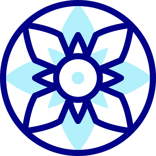 mandala Detailed Mixed Lineal color icono