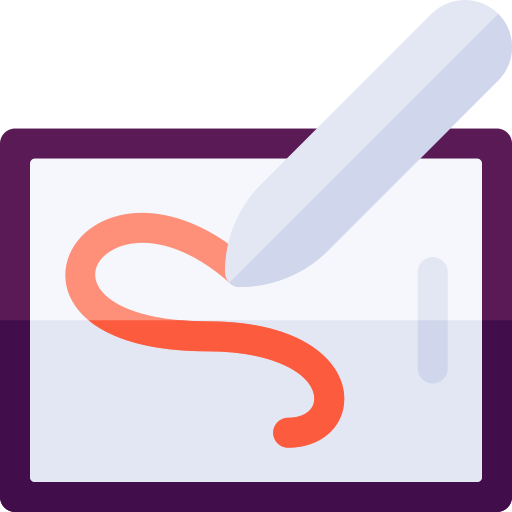 grafiktablet Basic Rounded Flat icon