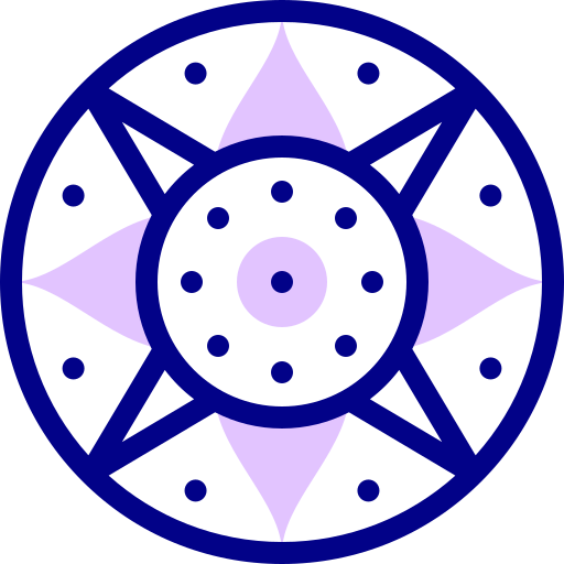 Mandala Detailed Mixed Lineal color icon