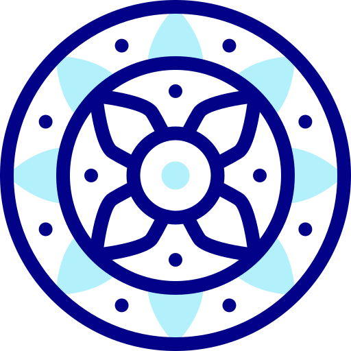 Mandala Detailed Mixed Lineal color icon