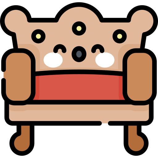 sofa Kawaii Lineal color icon