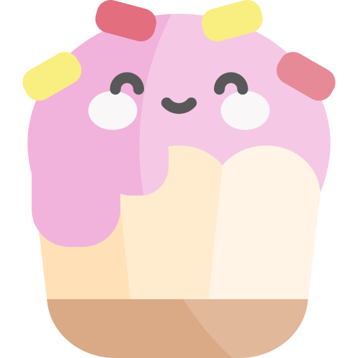 cupcake Kawaii Flat icon