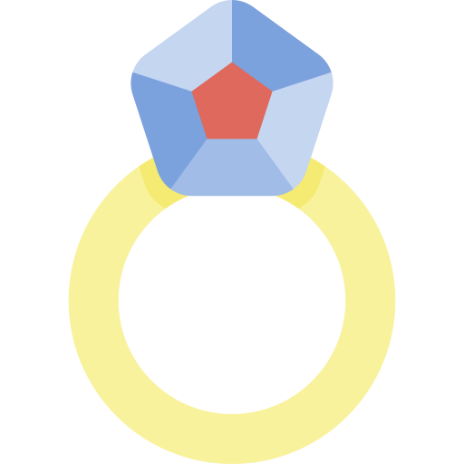 anillo Kawaii Flat icono