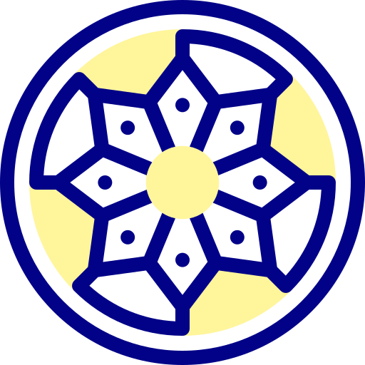 マンダラ Detailed Mixed Lineal color icon