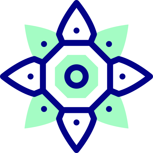 Мандала Detailed Mixed Lineal color иконка