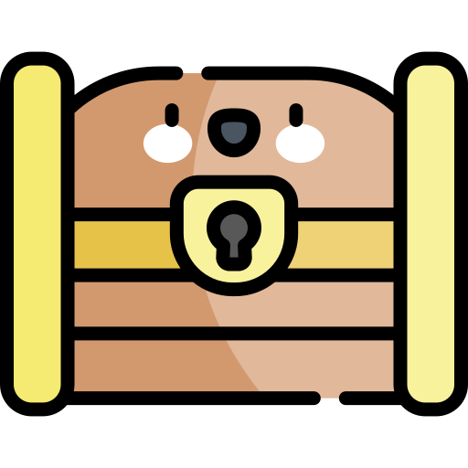 Chest Kawaii Lineal color icon