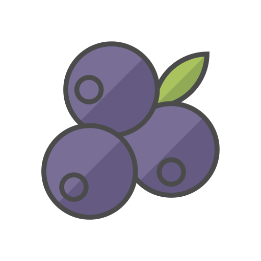 Blueberry Generic Outline Color icon
