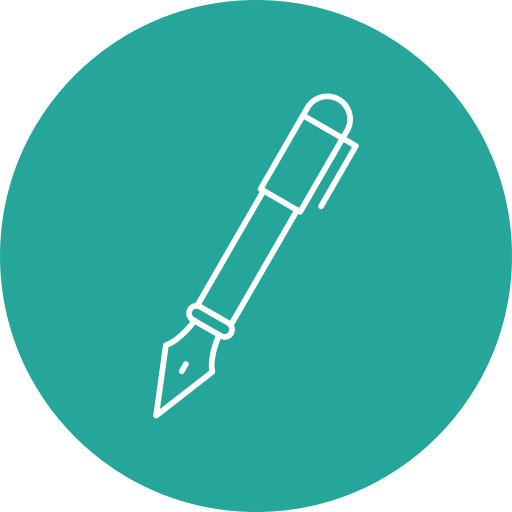 stylo plume Generic Circular Icône
