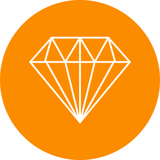diamant Generic Circular Icône