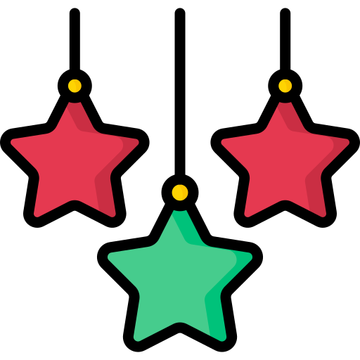 oświetlenie świąteczne Generic Outline Color ikona