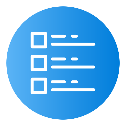 lijst Generic Flat Gradient icoon