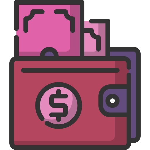 Pocket money Generic Outline Color icon