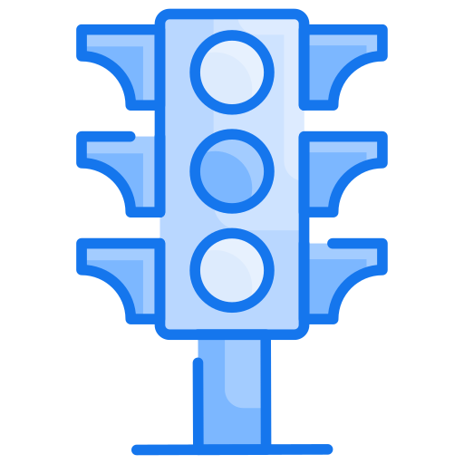 교통 통제 Generic Blue icon