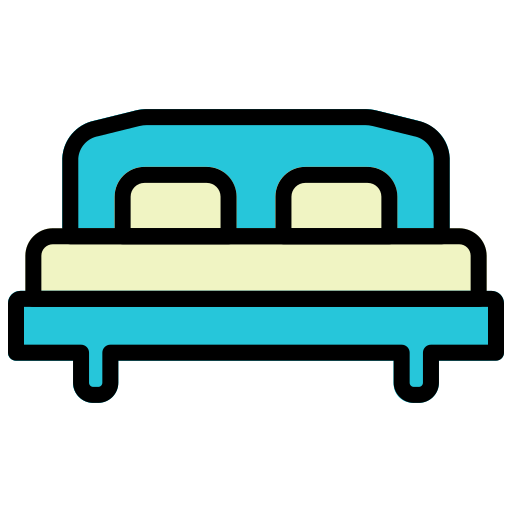 침대 Generic Outline Color icon