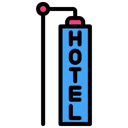 Hotel Generic Outline Color icon