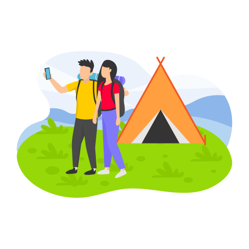 campamento de verano Generic Flat icono