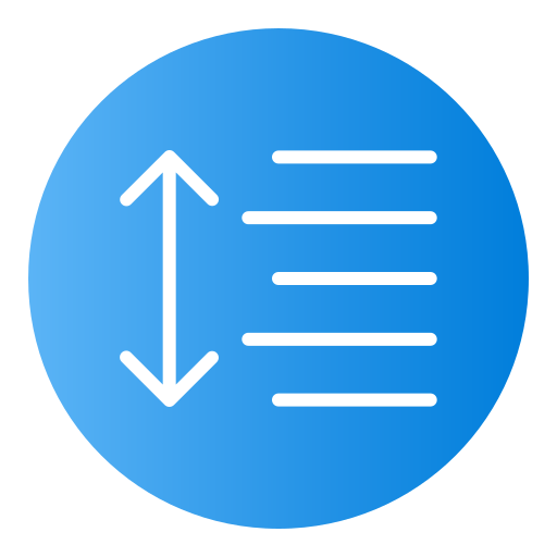 Spacing Generic Flat Gradient icon