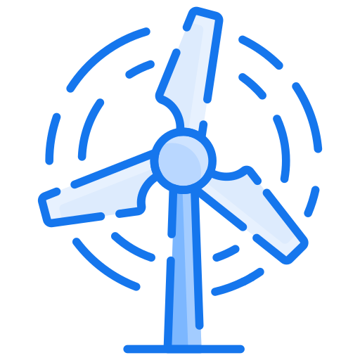 풍력 에너지 Generic Blue icon