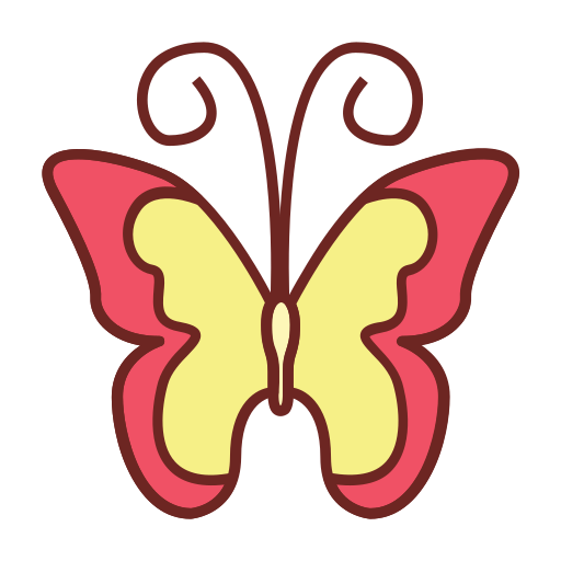 Бабочка Generic Outline Color иконка
