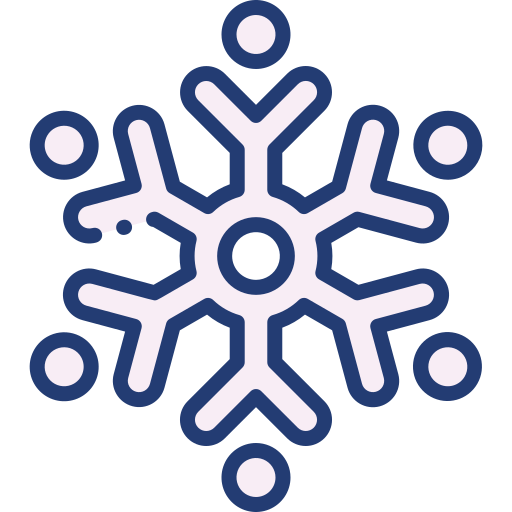 Snow flake Generic Outline Color icon