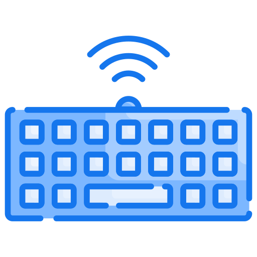 draadloos toetsenbord Generic Blue icoon