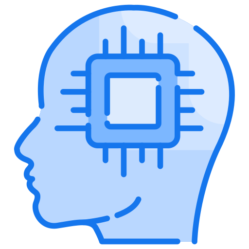 sztuczna inteligencja Generic Blue ikona