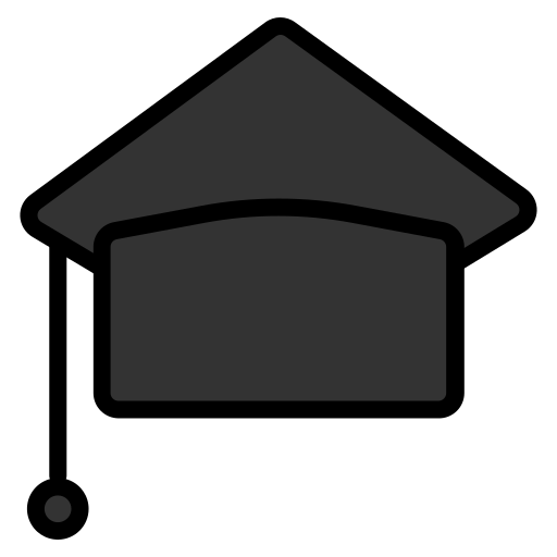 대학원 모자 Generic Outline Color icon
