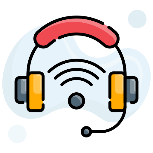 słuchawki bezprzewodowe Generic Rounded Shapes ikona