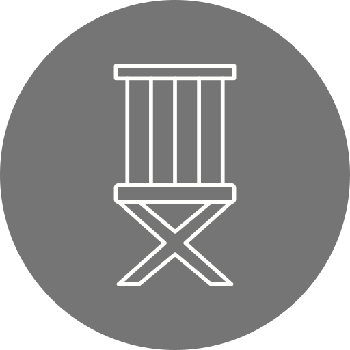 Folding chair Generic Circular icon