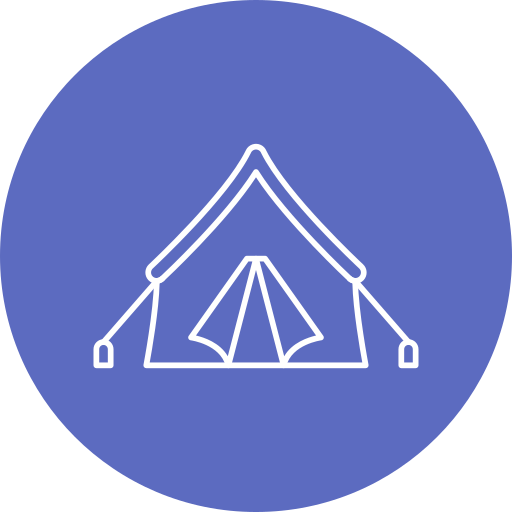Tent Generic Circular icon
