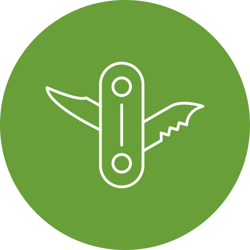 cuchillo del ejército suizo Generic Circular icono