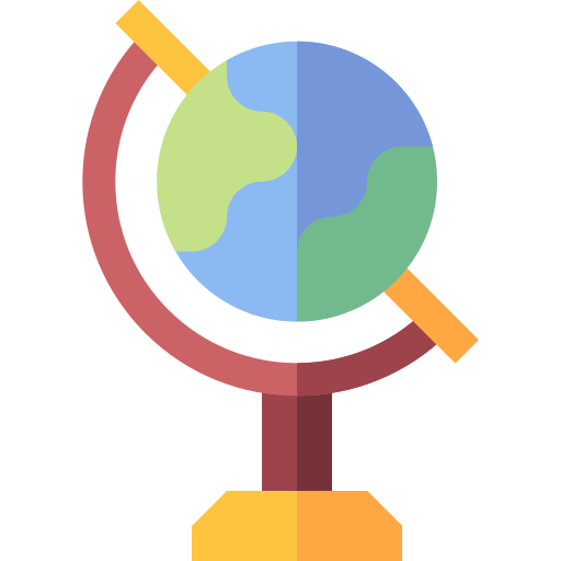 geografia Basic Straight Flat icona