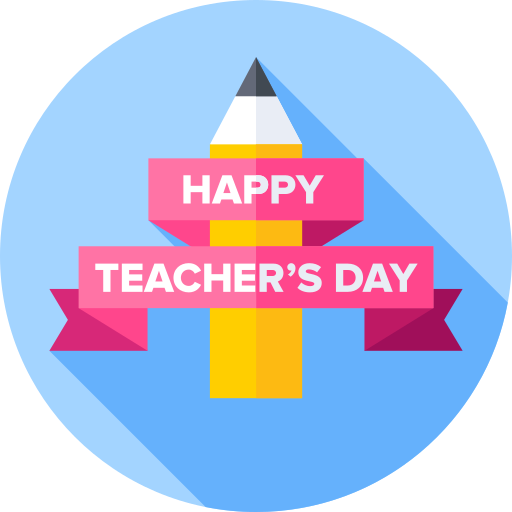 Teachers day Flat Circular Flat icon
