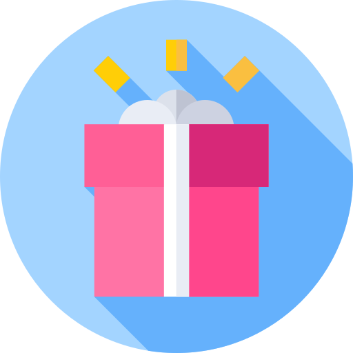 Gift Flat Circular Flat icon