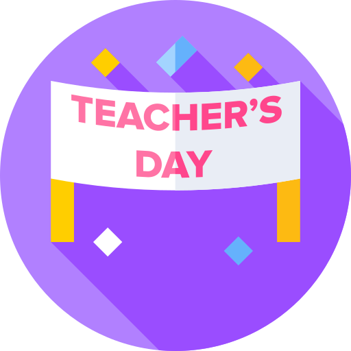 教師の日 Flat Circular Flat icon