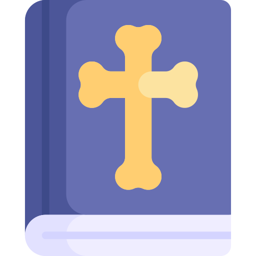 sagrada biblia Kawaii Flat icono