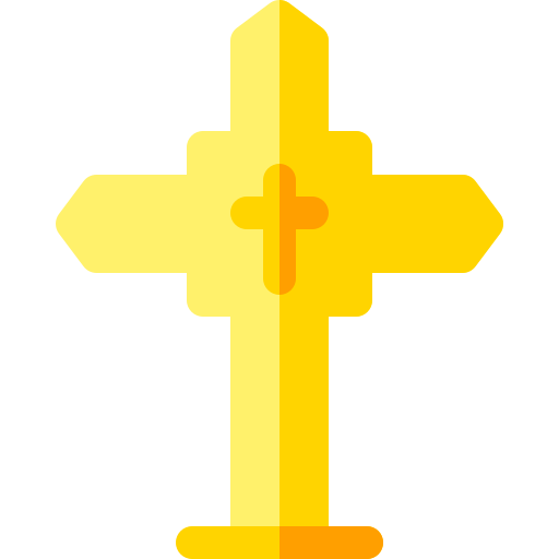 cruz Basic Rounded Flat icono