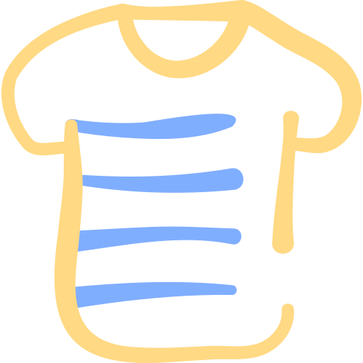 tシャツ Basic Hand Drawn Color icon