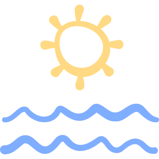 słońce Basic Hand Drawn Color ikona