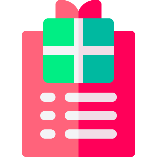 Gift list Basic Rounded Flat icon