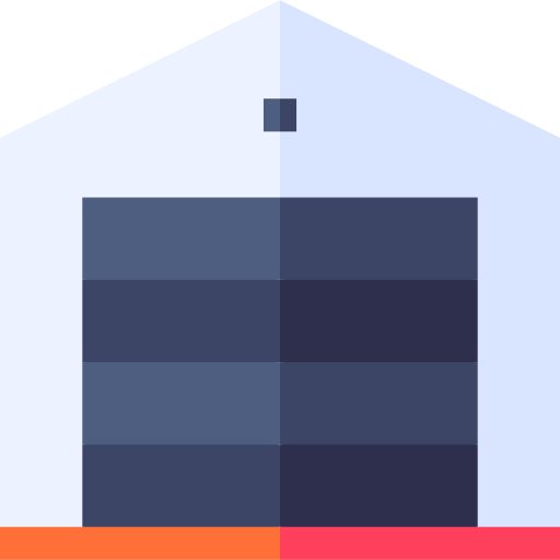 Garage Basic Straight Flat icon