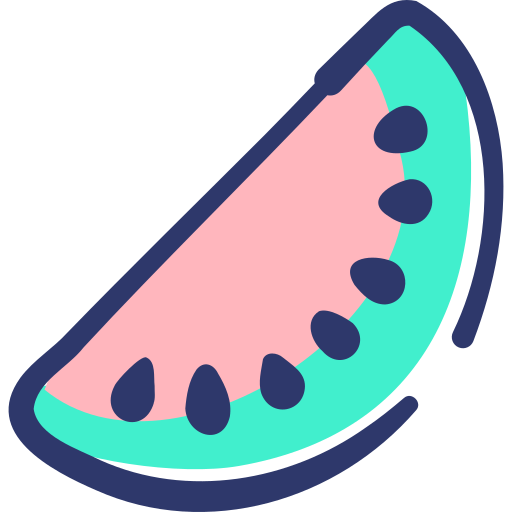 Watermelon Basic Hand Drawn Lineal Color icon